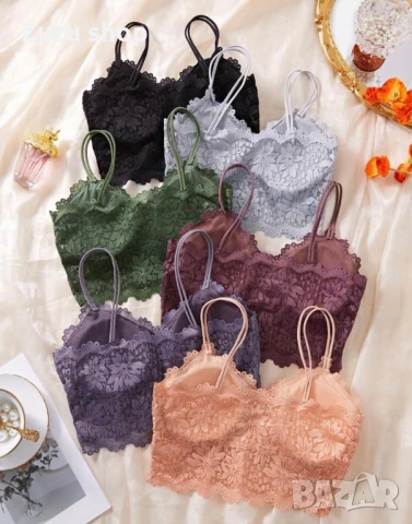 Комплект 6 броя дамски дантелени бюстиета, снимка 6 - Бельо - 50807009