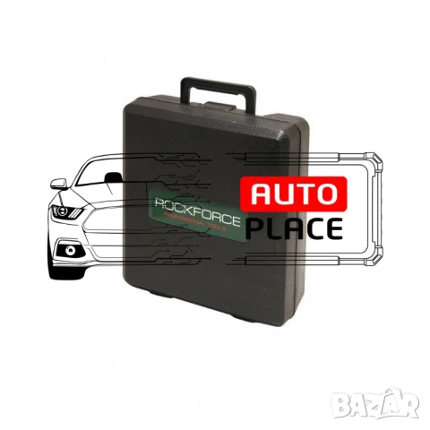 Пневматичен гайковерт с къс шпиндел 1450 Nм 1/2″ RockForce с вложки и куфар, снимка 7 - Други инструменти - 54048512