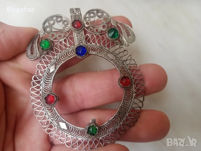 Възрожденски накит,паричник,жълтичник,армутлия,филигран, снимка 5 - Антикварни и старинни предмети - 50829699