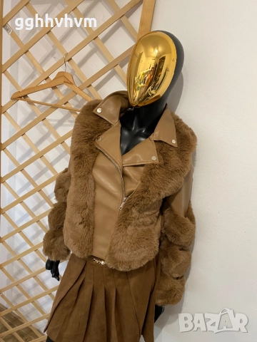 Кожено яке, снимка 5 - Якета - 51943311