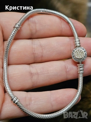 Нова сребърна гривна тип Пандора