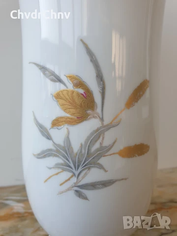 3бр ALKA Kaiser вази/АЛКА Кайзер Бавария стара немска порцеланова ваза/бяла-модернизъм-бисквит, снимка 10 - Вази - 50575888