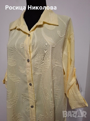 д риза в жълто , снимка 2 - Ризи - 53733036
