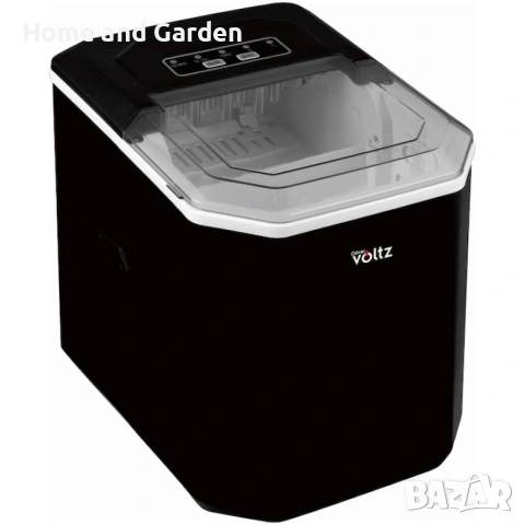Ледогенератор Voltz, 100W~120W, 12кг./24ч., 1.3л., Черен или бял, снимка 3 - Хладилници - 53970989