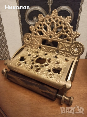 Месингов държач за тоал. хартия