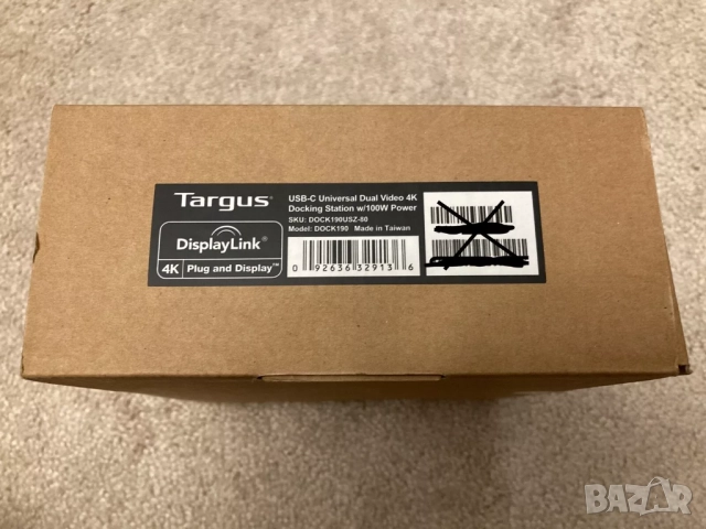 Универсална докинг станция Targus DOCK190-C USB-C/A • 100 W • Dual 4K, снимка 7 - Други - 52270173