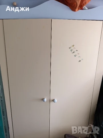 Гардероб, легло с матрак и 2 полилея, снимка 1