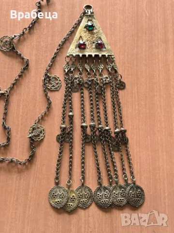 Възрожденски сребърен накит. Косичник, снимка 9 - Антикварни и старинни предмети - 50412551