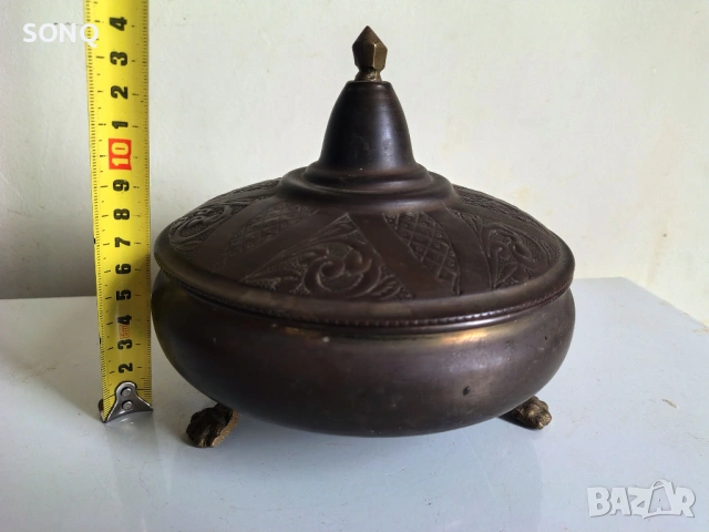 Страхотен Стар Меден Съд, снимка 10 - Антикварни и старинни предмети - 53291039