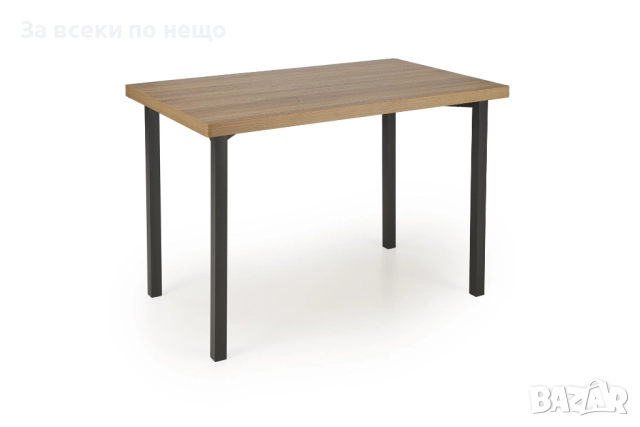 Комплект MILTON маса с 4 стола, натурално/черно Код P1622, снимка 8 - Маси - 52916997