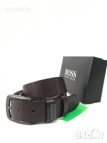 Hugo Boss ЕСТЕСТВЕНА КОЖА Мъжки Колани , снимка 3 - Колани - 52854874