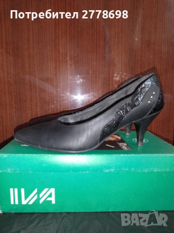 БЪЛГАРСКИ ОБУВКИ-ЕСТЕСТВЕНА КОЖА-ФИРМА"ИВА" РАЗМЕР-37, снимка 10 - Дамски обувки на ток - 52402742