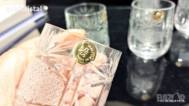 кристални чаши за ракия , снимка 8 - Антикварни и старинни предмети - 51459148