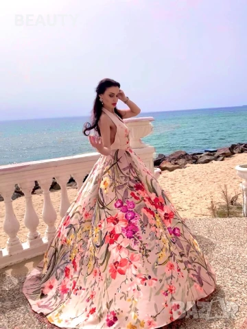 Красива Бална ,Официална рокля на цветя, снимка 4 - Рокли - 50812860