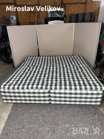 Спалня Hästens 220/220/45 в перфектно състояние , снимка 6 - Спални и легла - 53471086