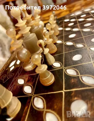 Антикварен шах с чекмедже , снимка 6 - Антикварни и старинни предмети - 50309299