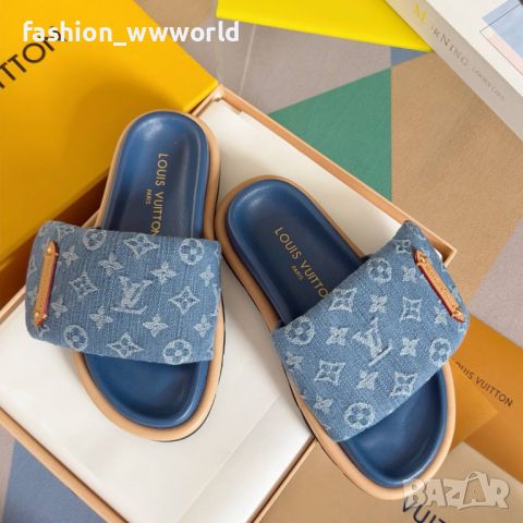 дамски Чехли LOUIS VUITTON-реплика, снимка 7 - Чехли - 45388966