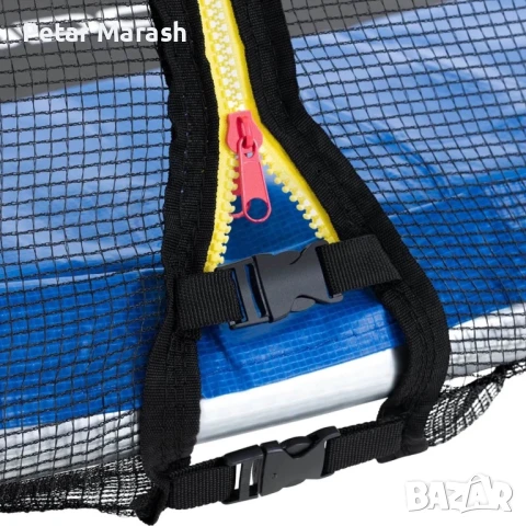 Детски батут с мрежа 244см с ПДОАРЪΚ LED Лампички – Подсилена конструкция и UV защита, снимка 10 - Други - 50985707