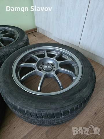 Продавам 17"×5×112 с гуми 225/50/17 ползвани на Пасат 6 , снимка 3 - Гуми и джанти - 53671030