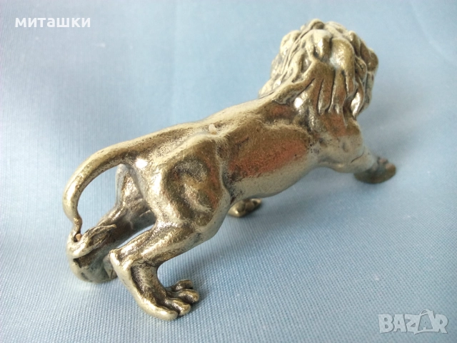 Бронзова статуетка лъв, снимка 3 - Други ценни предмети - 52946751