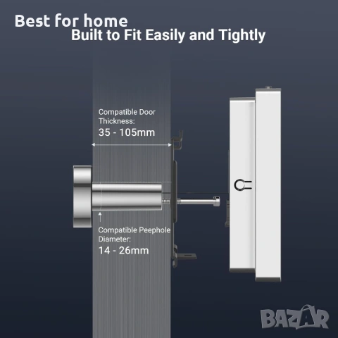 EZVIZ CP2 2MP камера за шпионка за врата, снимка 7 - Други - 53656781