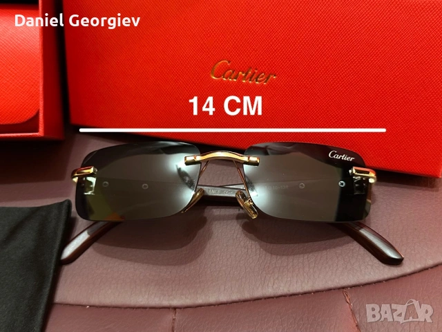 НОВИ Слънчеви очила Cartier безрамкови с пълен комплект аксесоари, снимка 9 - Слънчеви и диоптрични очила - 53925789