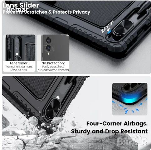 Калъф с клавиатура Nillkin за Samsung Galaxy Tab S9+, подсветка/тъчпад, снимка 5 - Калъфи, кейсове - 50913632