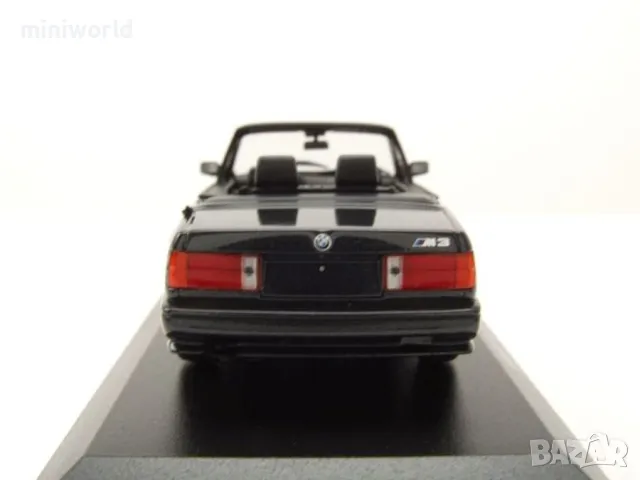 BMW M3 E30 Cabrio 1988 - мащаб 1:43 на Maxichamps моделът е нов в PVC дисплей-кейс, снимка 6 - Колекции - 49561601