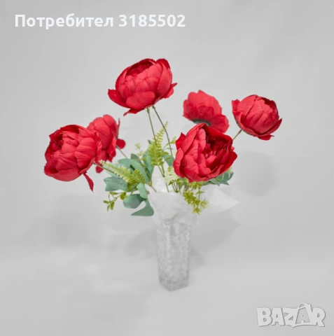 Изкуствени букети с божури – Елегантна и вечна красота за всяко пространство, снимка 3 - Изкуствени цветя - 51227825