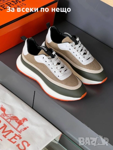 Hermes Мъжки Маратонки👟Мъжки Спортни Обувки Хермес - Налични Различни Цветове Код E1261, снимка 4 - Маратонки - 53755747