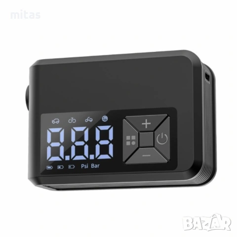 Компактен преносим акумулаторен компресор 150PSI, 580mAh, 150g, TAPE-C, снимка 2 - Аксесоари за велосипеди - 53765014