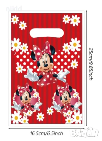 Мини Маус червени 10 бр торбички за сладки подарък рожден ден парти