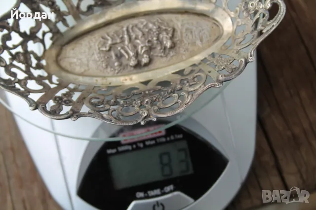 Сребърна фруктиера, снимка 12 - Други ценни предмети - 49862320