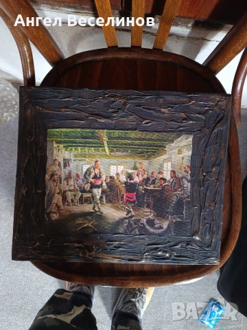 дървена картина върху пано, снимка 2 - Картини - 54080055