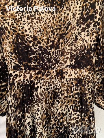 Невероятно красива рокля  леопардов принт ESPIGA, снимка 11 - Рокли - 44978832