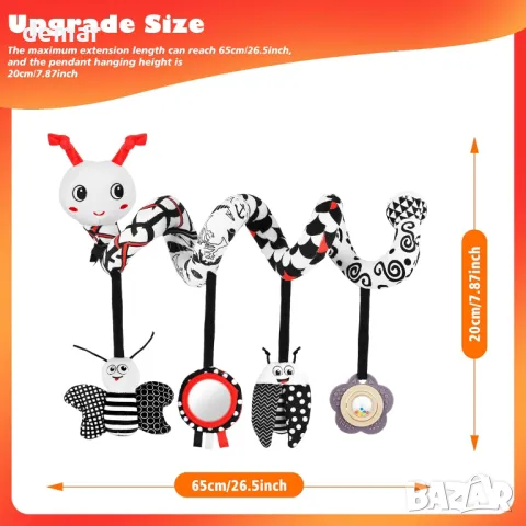 Играчки за столче за кола за бебета, 0-6 месеца, активност за количка, снимка 7 - Други - 50267098