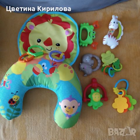 Възглавничка за бебе с играчки, снимка 2 - Други - 46675714