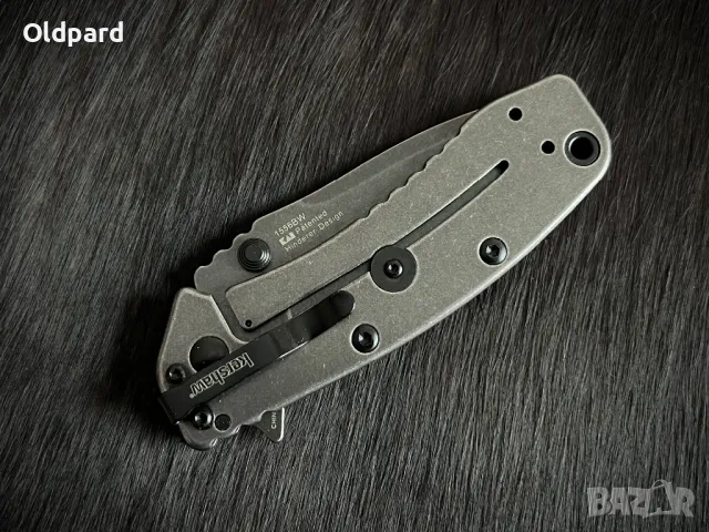 Мощен джобен сгъваем нож Kershaw Cryo 2 Hinderer Framelock (1556BW), снимка 5 - Ножове - 48694016