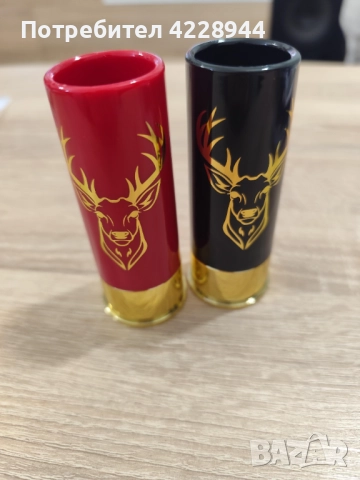 🎄 Коледен комплект шотове – 2 или 4 чашки с елен, в кутия, снимка 10 - Чаши - 51994151