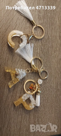 Ключодържател с Буква от Епоксидна смола, снимка 4 - Други - 53150055