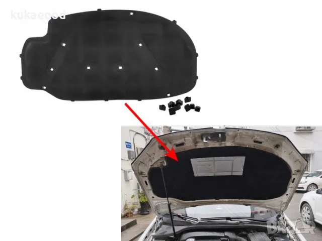 Изолация за преден капак на VW Jetta A5 , снимка 2 - Части - 49763639