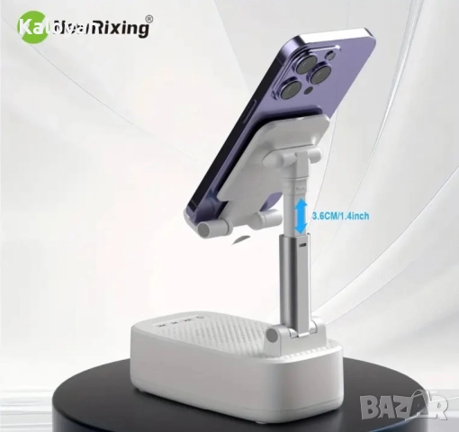 Поставка за телефон с безжична колонка, снимка 3 - Bluetooth тонколони - 52803742