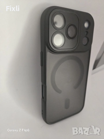 MagSafe калъф за iPhone 17 Pro / 17 Pro Max–опушен матов гръб, черна рамка, снимка 7 - Калъфи, кейсове - 52098264