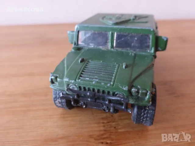 Военна метална количка Хамър Хъмви Maisto Humvee 1/40 играчка 1985 г, снимка 4 - Колекции - 47452605