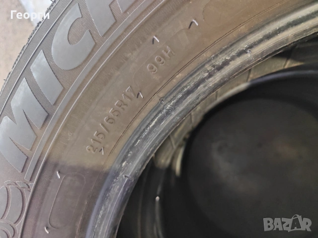 4бр.зимни гуми 215/65/17 Michelin, снимка 4 - Гуми и джанти - 53932316
