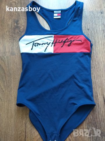 Tommy Jeans 90S Bodysuit Hilfiger Denim - страхотно дамско боди ХС, снимка 5 - Корсети, бюстиета, топове - 45344654