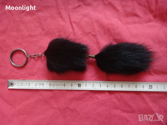 Ретро ключодържател/аксесоар/висулка от естествен косъм, снимка 6 - Антикварни и старинни предмети - 53123261