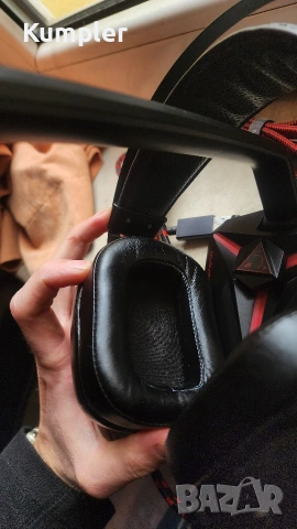 Genesis Radon 720 слушалки + Genesis Radium 200 микрофон, отличен комплект, снимка 3 - Слушалки за компютър - 53452265