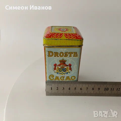  Старa метална кутия от какао Droste Cacao 100gr.#5625, снимка 12 - Други ценни предмети - 47733742