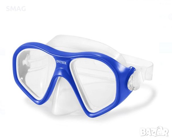 Синя антрацитна морска маска за плуване 14+ години - Intex, снимка 1 - Водни спортове - 46279822